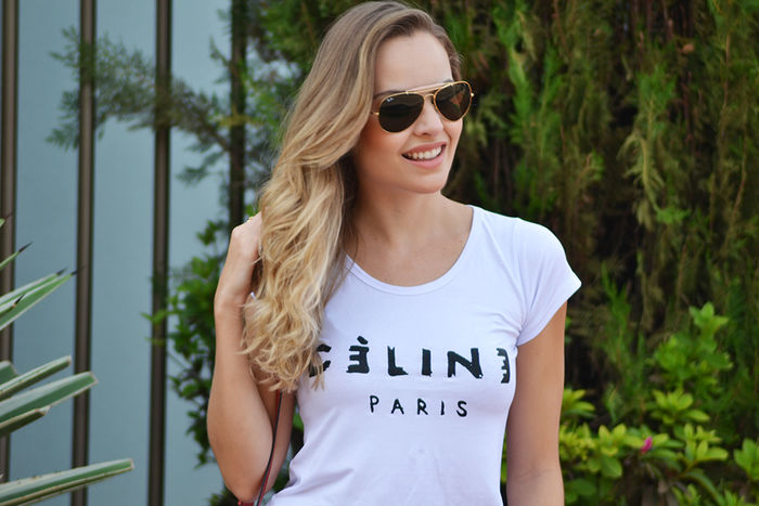 Look do dia: T-shirt Céline