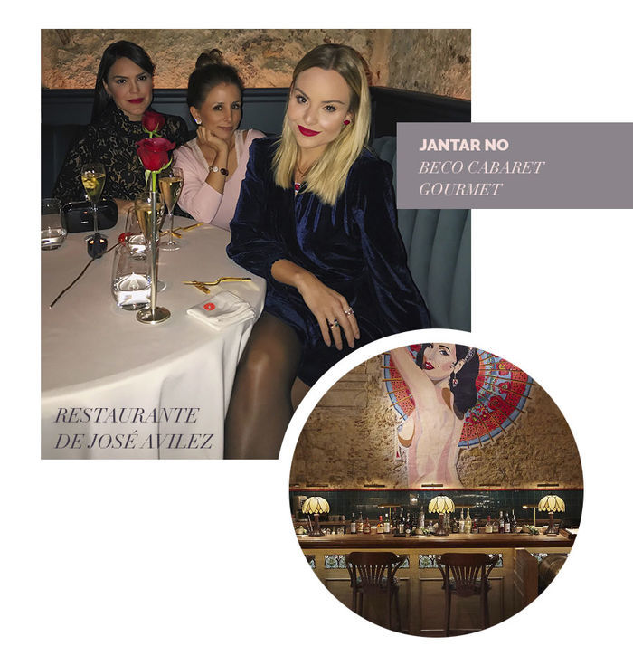 Layla Monteiro em Portugal Lisboa jantar no Beco Cabaret gourmet de Jose Avillez