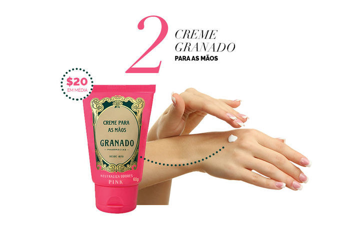 Layla Monteiro dicas de produtos para a pele por até 40 reais Granado Pink creme para as mãos removedor de odores