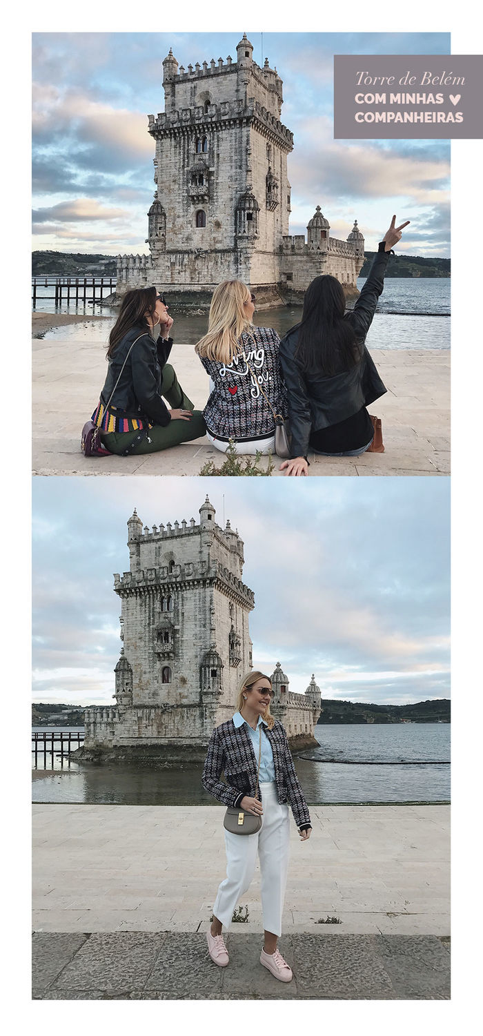 Layla Monteiro em Portugal Lisboa Torre de Belém passeio turístico