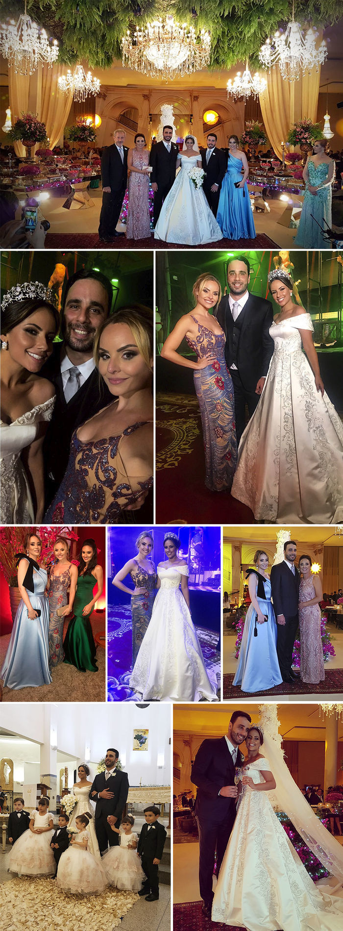 Layla Monteiro vestido longo bordado Leticia Manzan madrinha casamento noiva princesa noivo