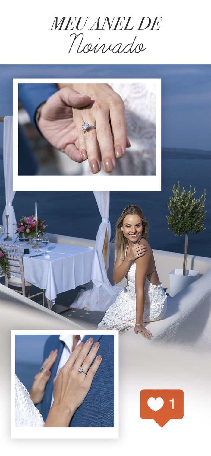 Layla Monteiro aliança de noivado anel de noivado meu anel