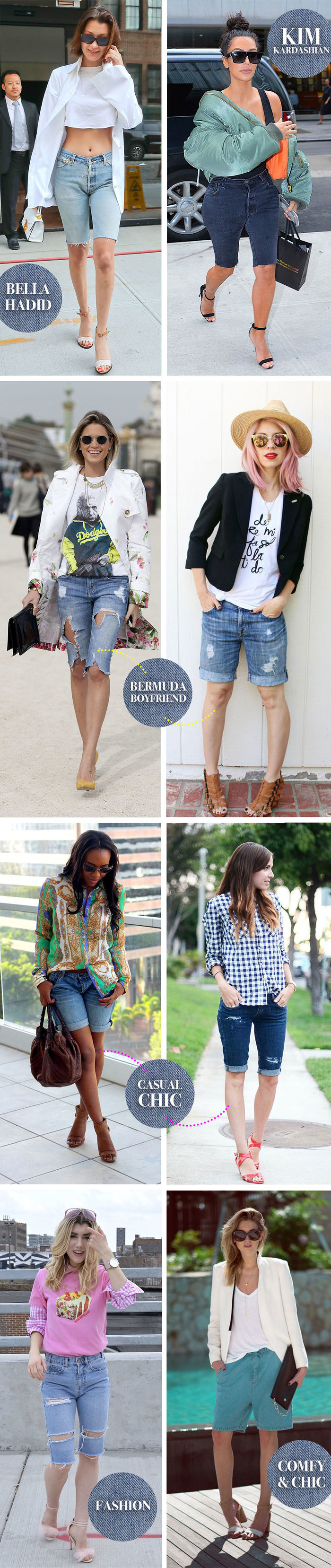 Trend Alert - Bermuda Jeans - Ideias