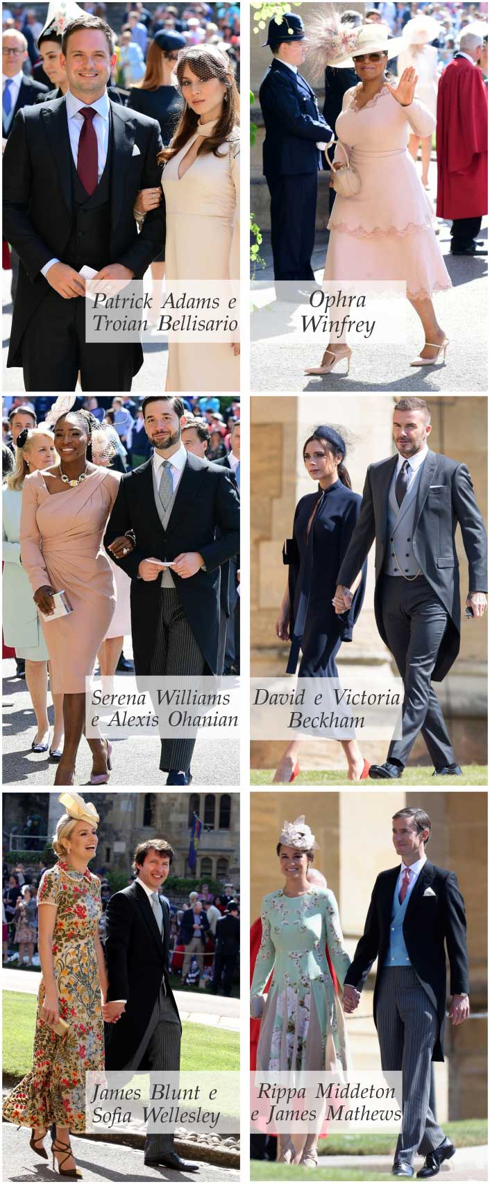 Casamento Real - Príncipe Harry e Meghan Markle - Convidados