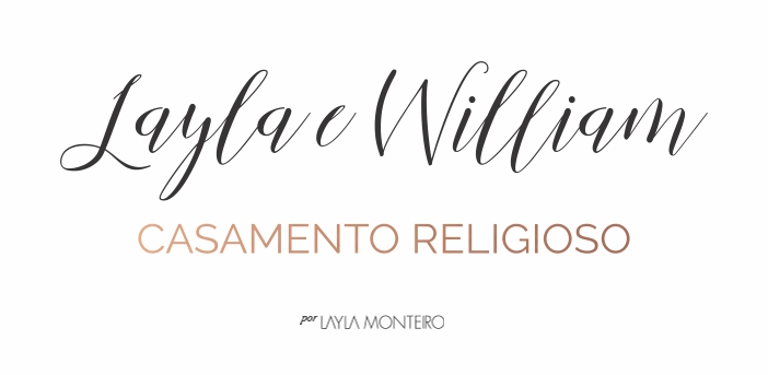 Casamento religioso Layla Monteiro e William