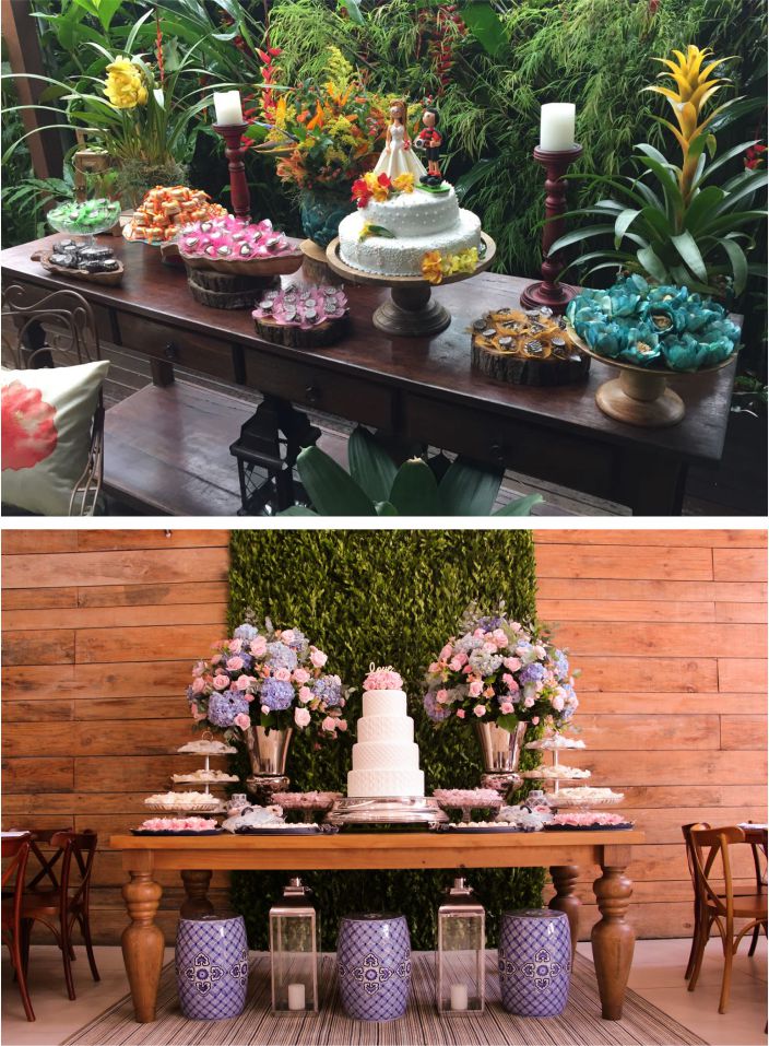 Inspiração: Mini Weddings - Mesas do bolo