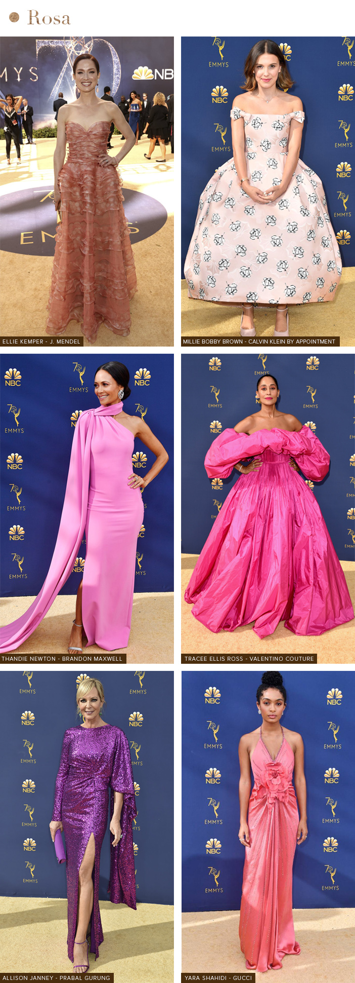 Tapete Vermelho - Emmy Awards 2018 - Rosa