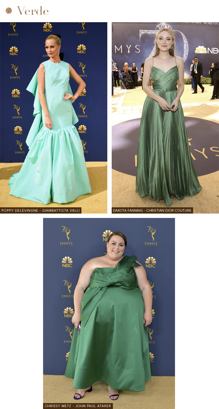Tapete Vermelho - Emmy Awards 2018 - Verde