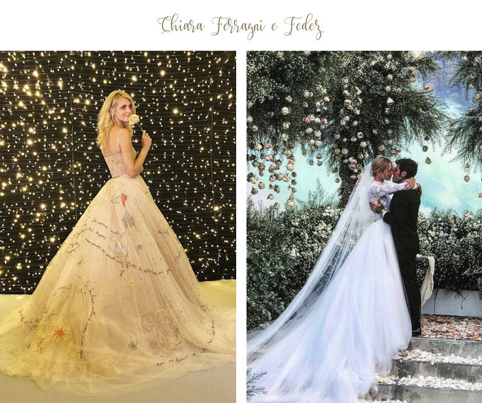 Tbt casamentos de 2018 - Chiara Ferragni e Fedez