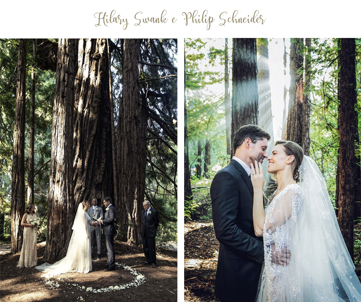 Tbt casamentos de 2018 - Hilary Swank e Philip Schneider