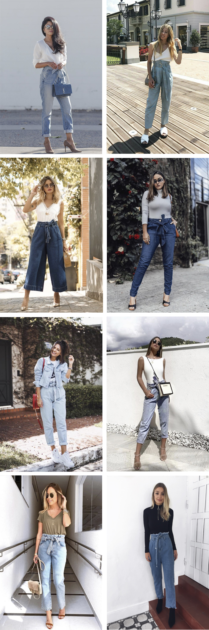 Simplify Relative size Trolley Looks com calça clochard jeans | Layla Monteiro