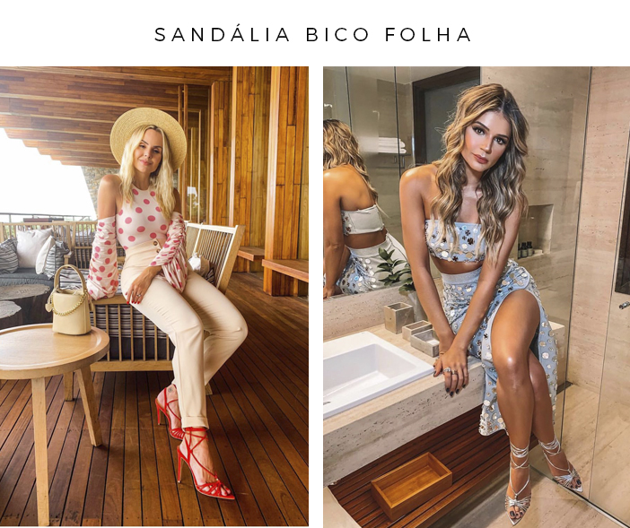 Os Sapatos do Verão 2019-20 - Sandália Bico Folha