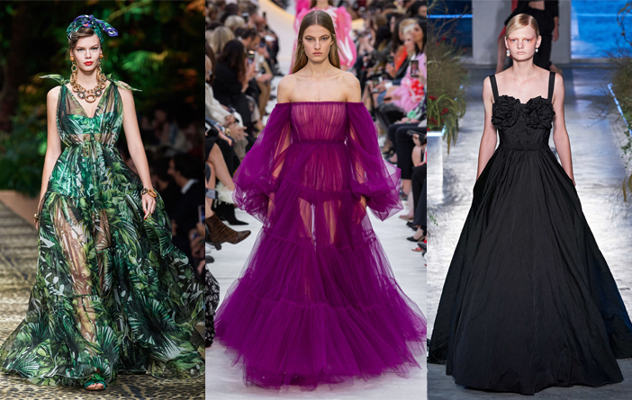 Top vestidos de festa dos desfiles internacionais