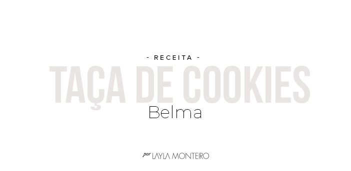 Receita - Taça de cookies Belma