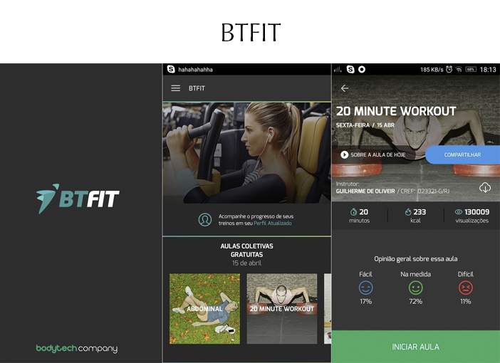 4 Apps para treinar em casa - BTFIT
