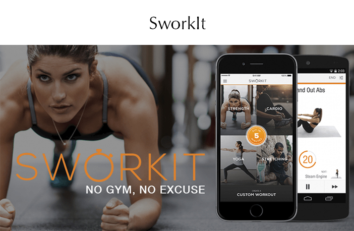 4 Apps para treinar em casa - SworkIt