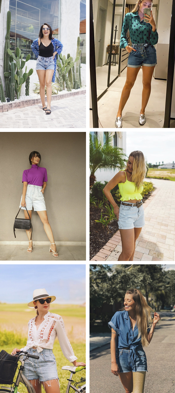 10 Looks com Short Jeans para o Verão